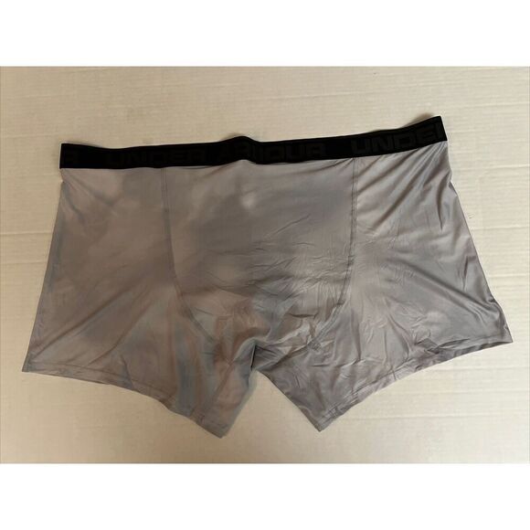 Under Armour Big & Tall 1 Pair Men's Sz 5XL Gray Boxer Brief - Picture 3 of 8